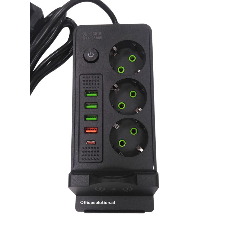 PRODUŽNI KABAL 3 utičnice, pametno punjenje, 4x USB USB C t