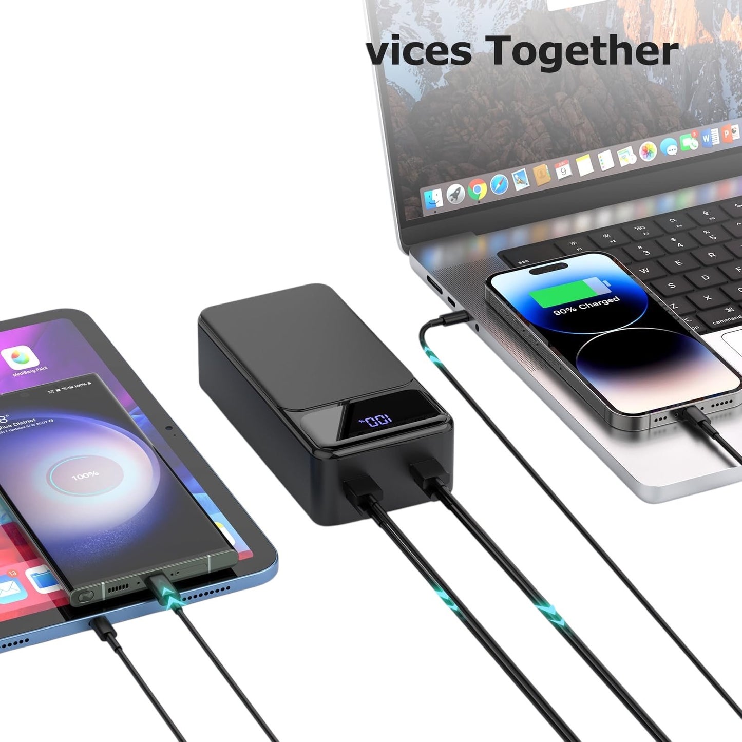 Prijenosni punjač powerbank 30000 mAh