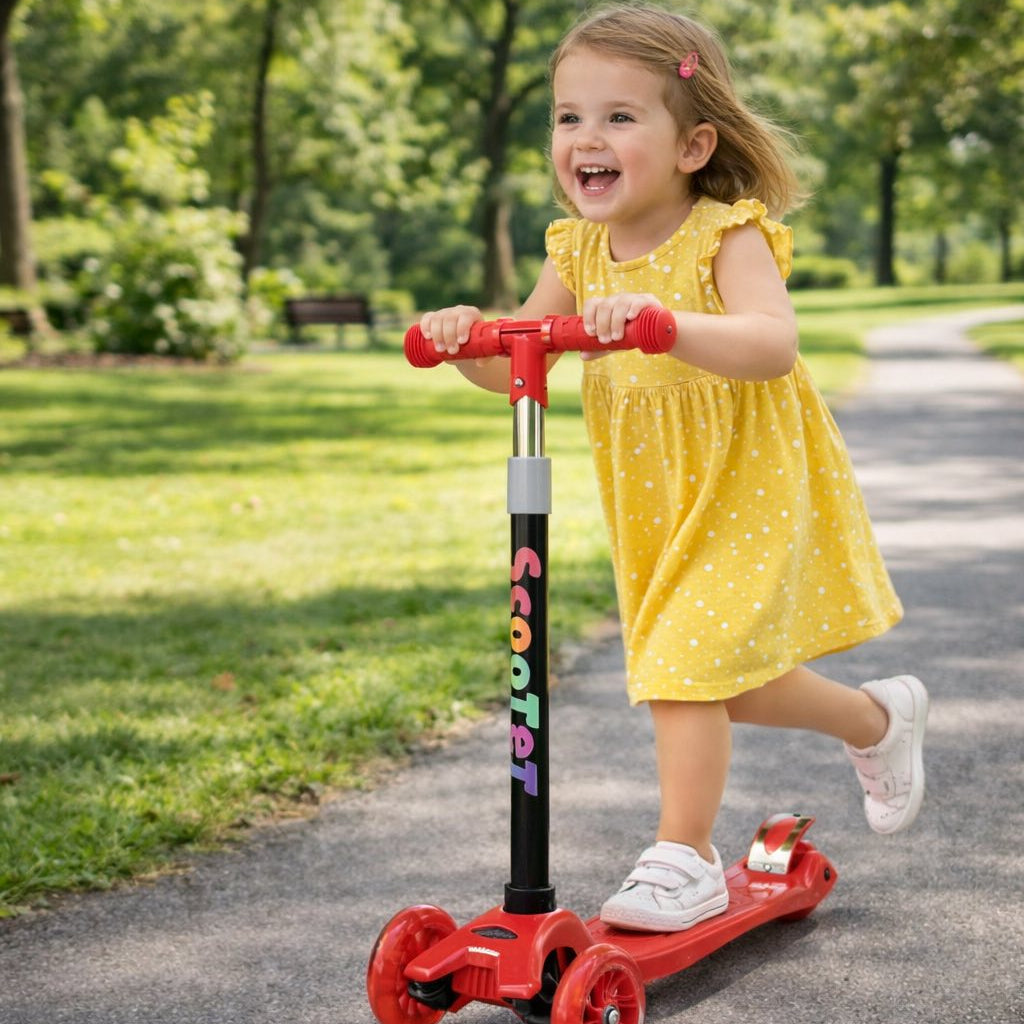 Dječiji trotinet rotomobil sa svijetlećim točkićima